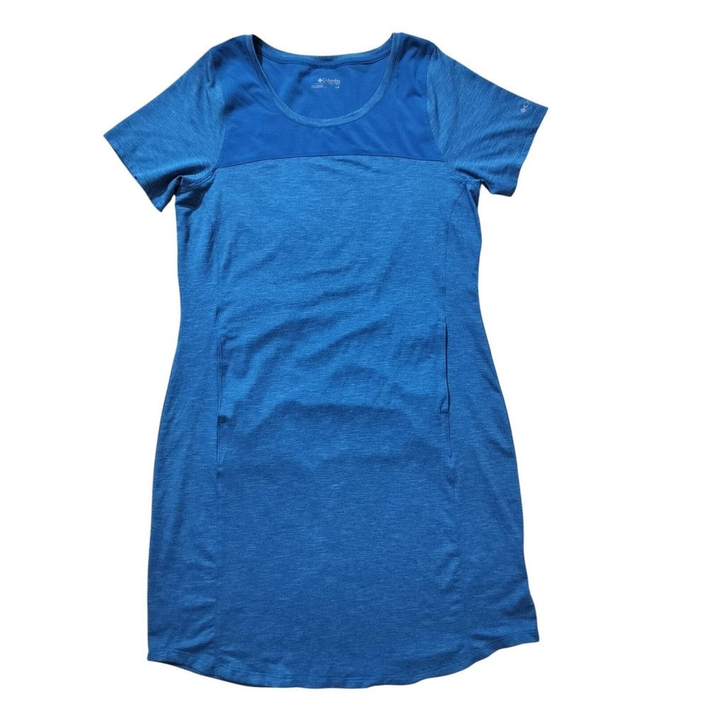 Columbia Women's Sportwear Omni-Wick Pockets Stretch Blue Dress Size S - Picture 2 of 11